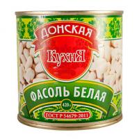 Фасоль белая натуральная Донская кухня 420 гр(12) ж/б