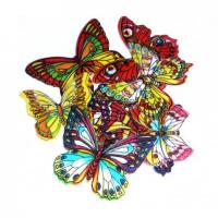 Вафельные Бабочки цветные с рисунком  Микс 180 шт