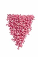 Драже зерновое взорванные  зёрна риса в цветной глазури Жемчуг розовый (микс) 105