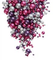 Драже зерновое цветной глазури "Блеск" серебро, фиолетовый, фуксия #717